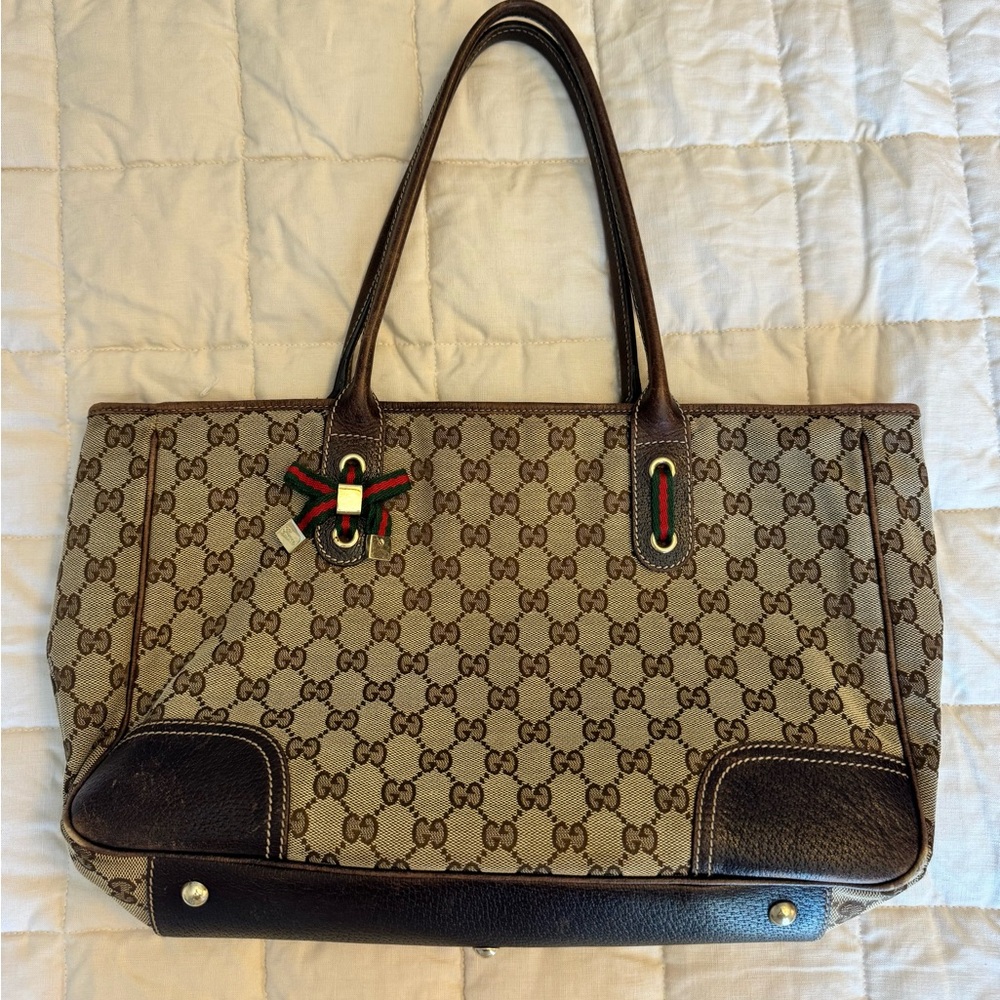 Vintage Gucci GG Canvas Princy Tote Bag
